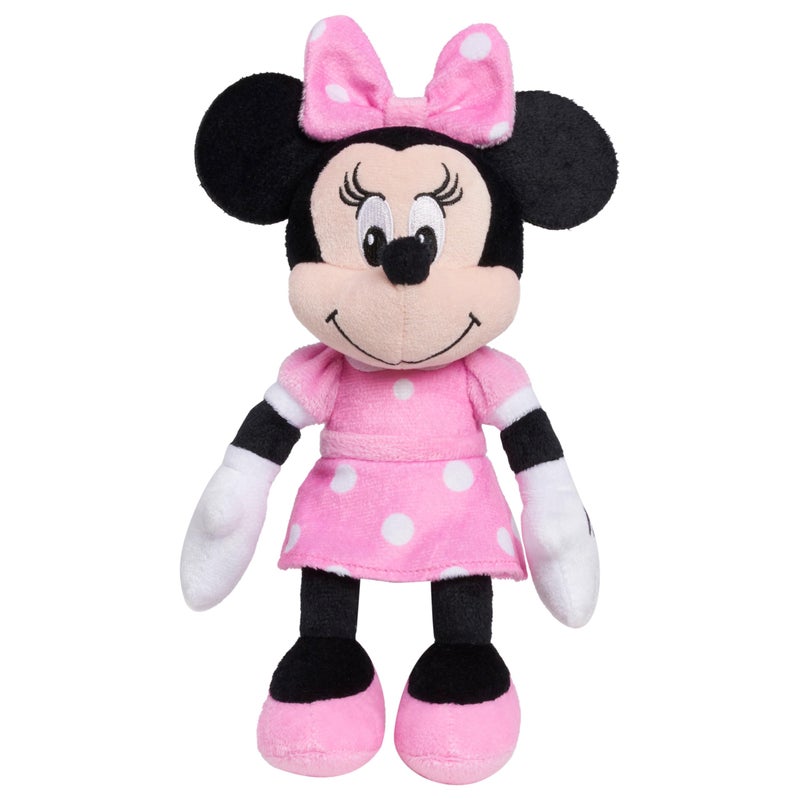 Just Play Disney Junior Mickey Mouse Bean Plush Minnie Mouse Stuffed Animal, Kids Toys for Ages 2 Up by Just Play - Image 1
